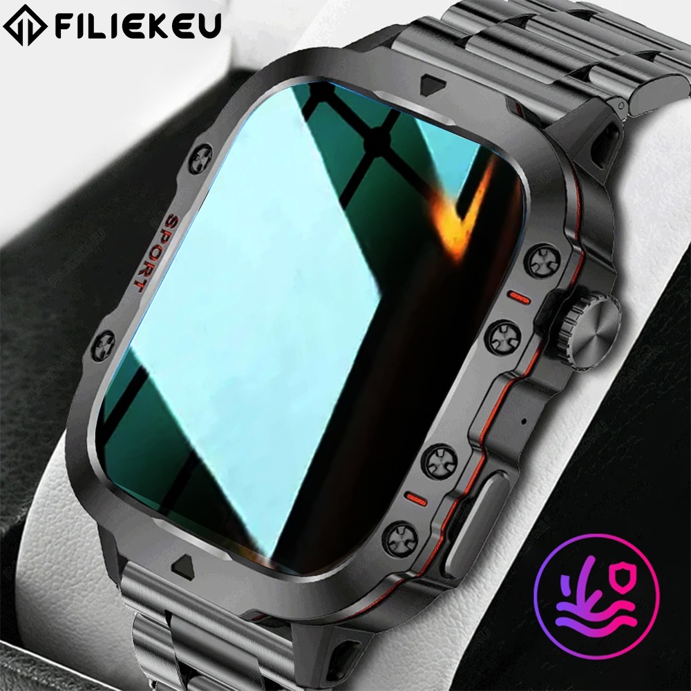 Smartwatch Masculino Relógio Esportivo Robustoe à Prova d'Água com Sono Frequência Cardíaca pulseira