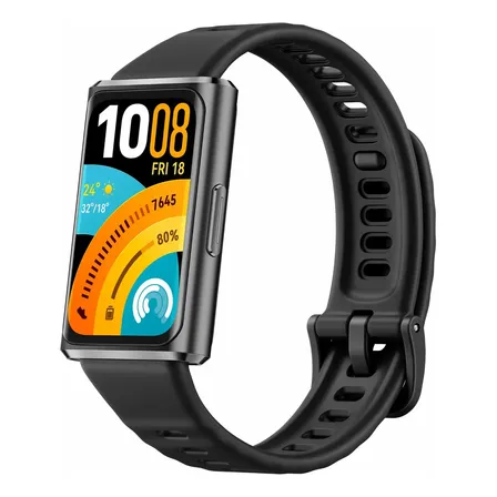 Smartwatch Huawei Band 11 Pro Posicionamento Gnss Autônomo Tela 162  Amoled Bateria Com Autonomia De Até 14 Dias Monitoramento Aprimorado Do Sono Compatível Com Ios E Android Preto Fluoroelastômero