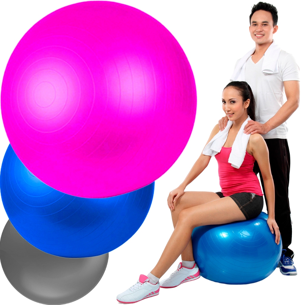 Kit 3 Bola de Pilates Suiça Fisioterapia Yoga Ginástica Academia Treino Academia