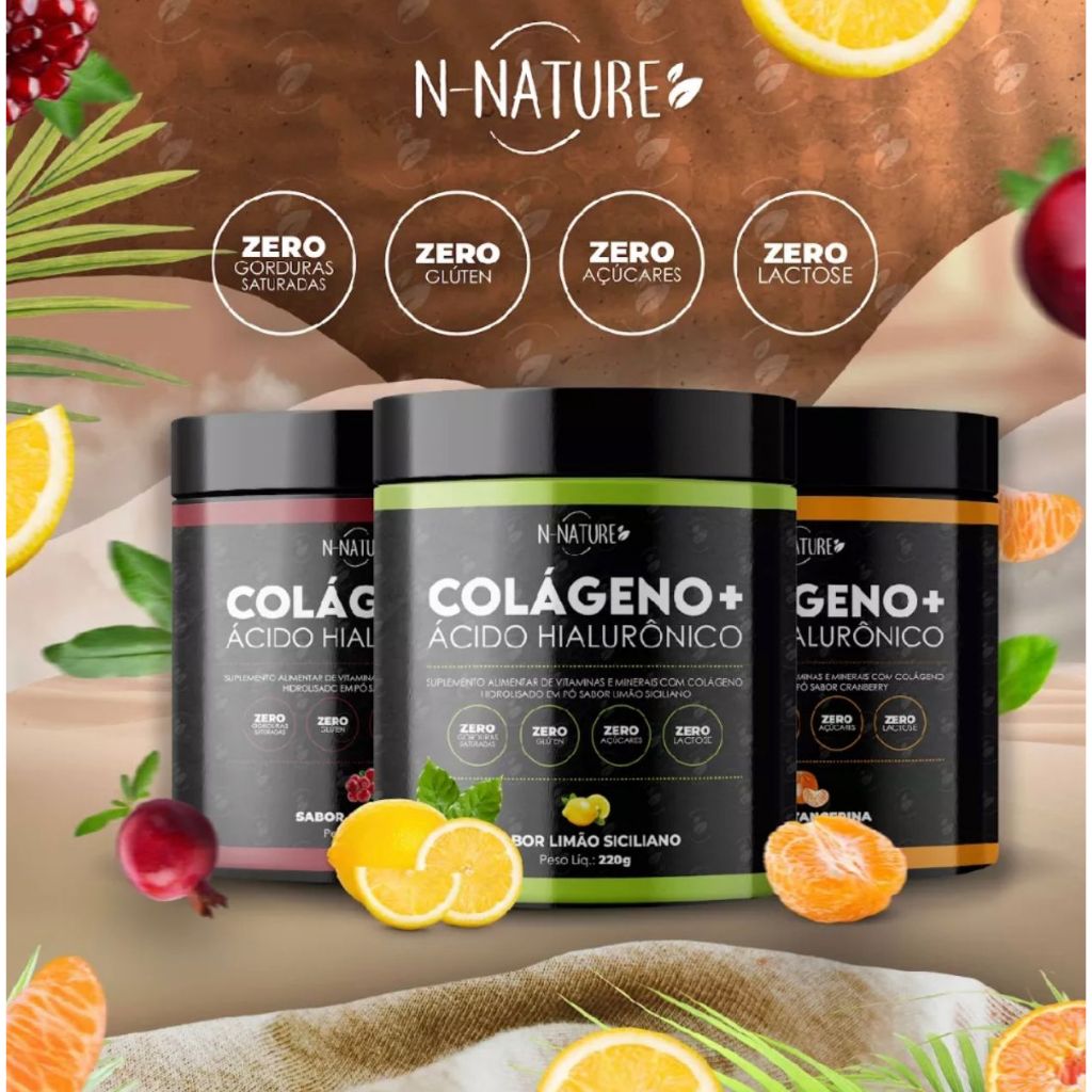 Colageno + Àcido Hialuronico Mega Oferta + Frete Gratis