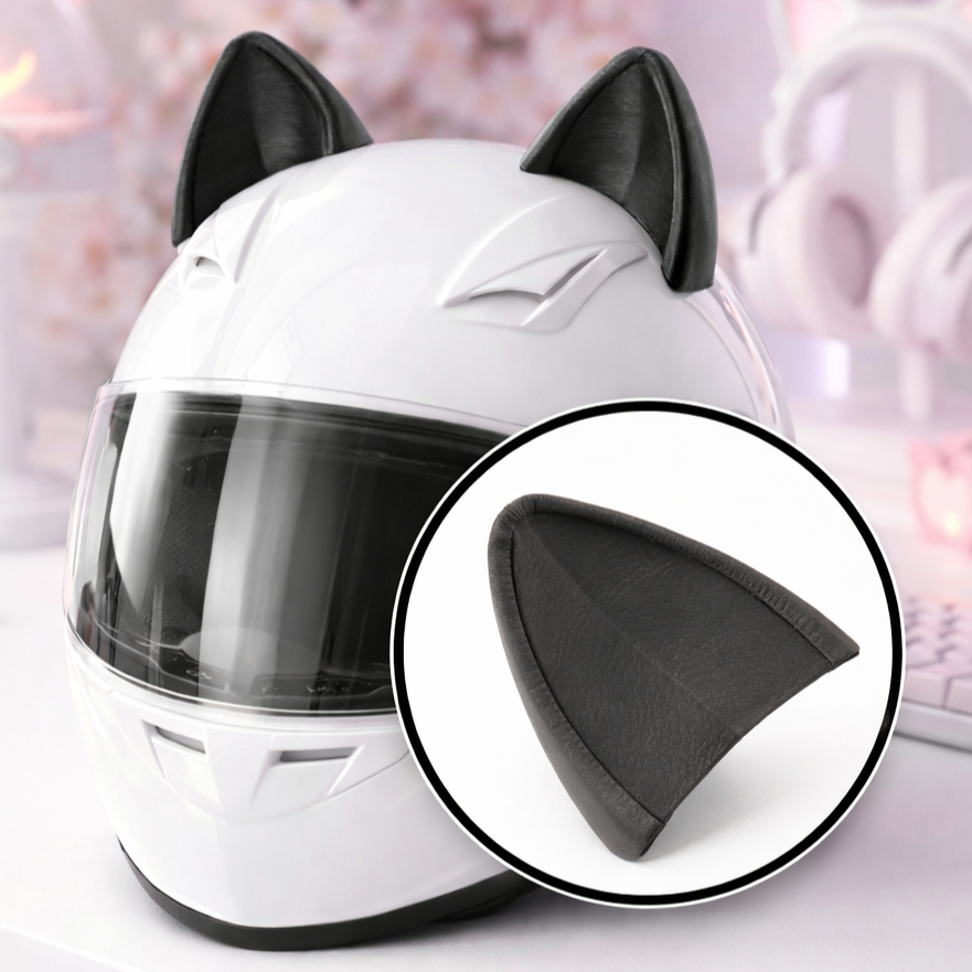 Orelha De Gato Gatinho Acessório Capacete Moto Fone Dupla Face