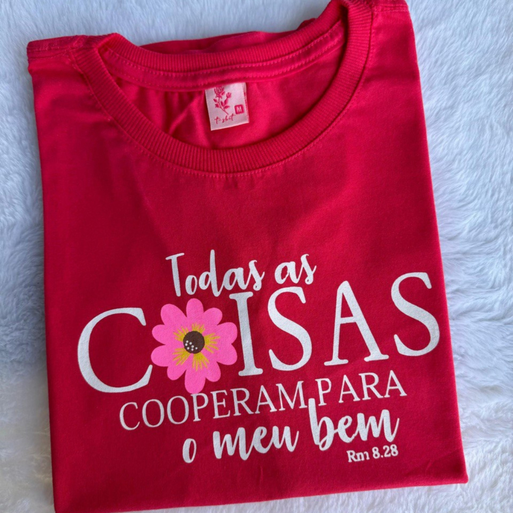 Blusa T-shirt Feminina 100% Algodão Basica Camiseta Manga Curta Gola O
