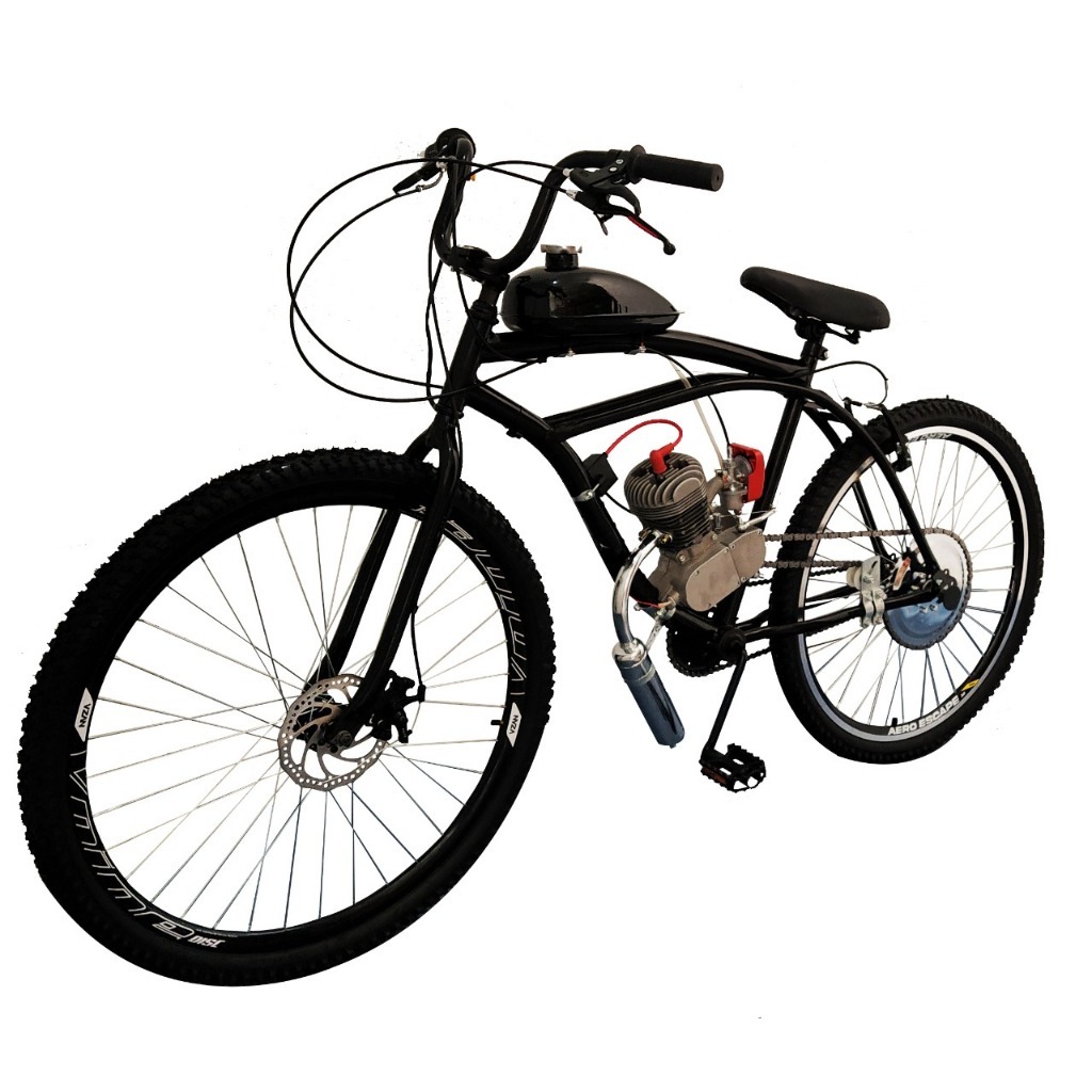 Bike Bicicleta Motorizada Spitfire 80cc Aro 29 Com Banco Xr Bagageiro Rabetão (SEMI MONTADA)