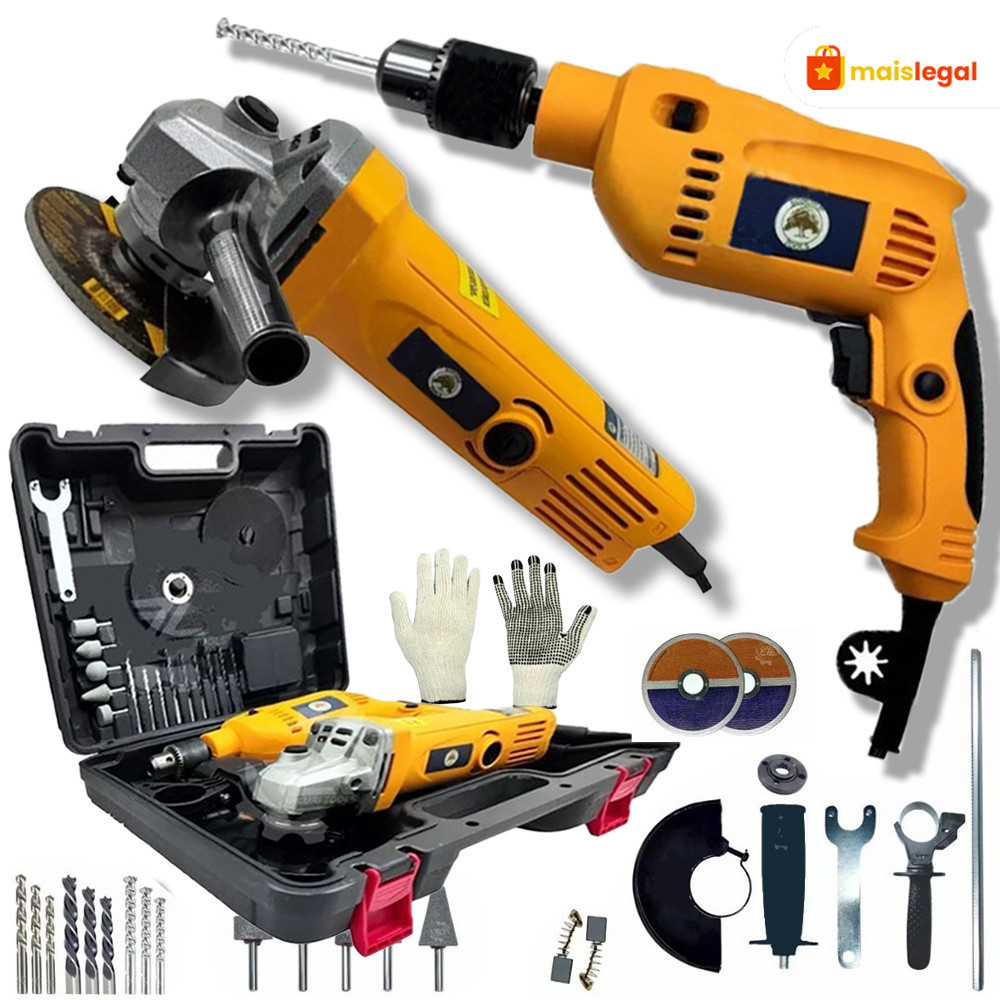 Kit de Ferramentas Shell SH com 25 Peças: Para Cortar, Moer Parafusos e Conjunto de Lixadeira Multifuncional