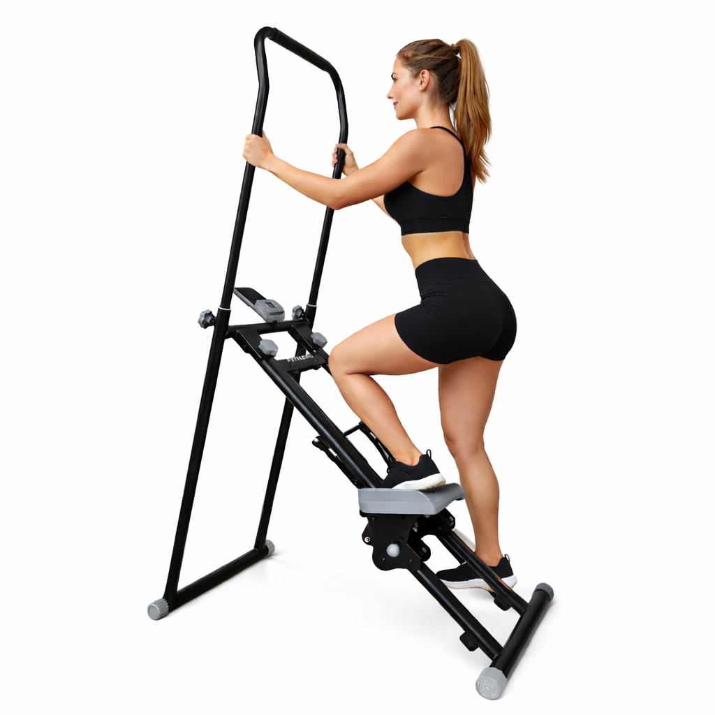Escada Caminhada Dobrável Exercício Fitness Máquina De Escalada Simulador Ate 130kg  Display Lcd Mul