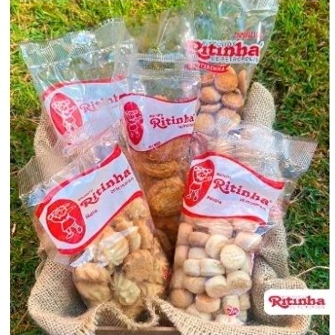 5 Pacotes de Biscoito Amanteigados Sortidos. Escolha sabores desejados. Ritinha de Petrópolis.