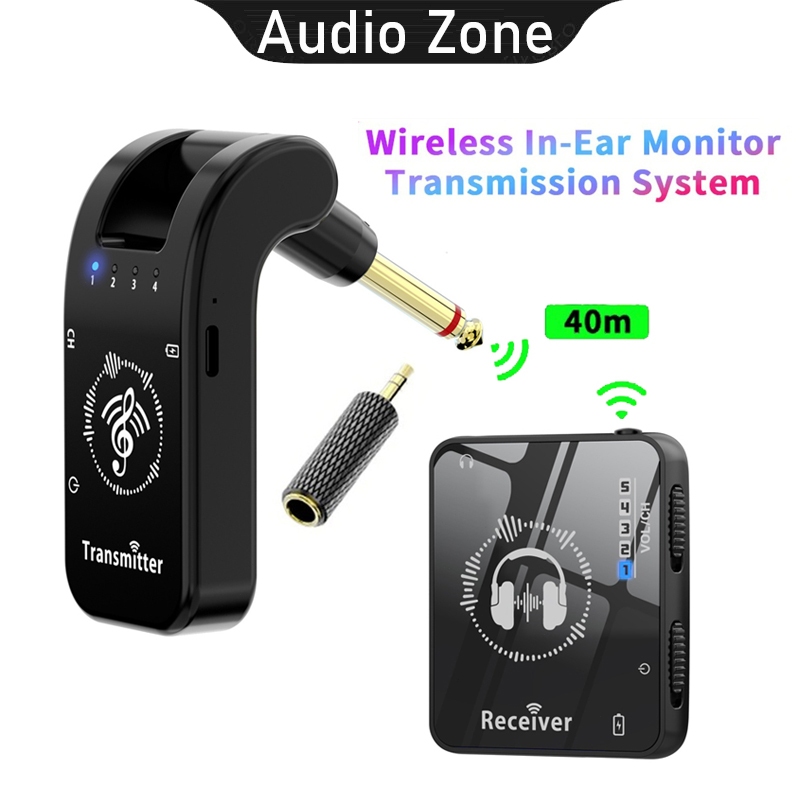 Sistema De Monitor Intra-Auricular Sem Fio 2.4G IEM Com Transmissor Receptor Emparelhamento Automático Para Desempenho A