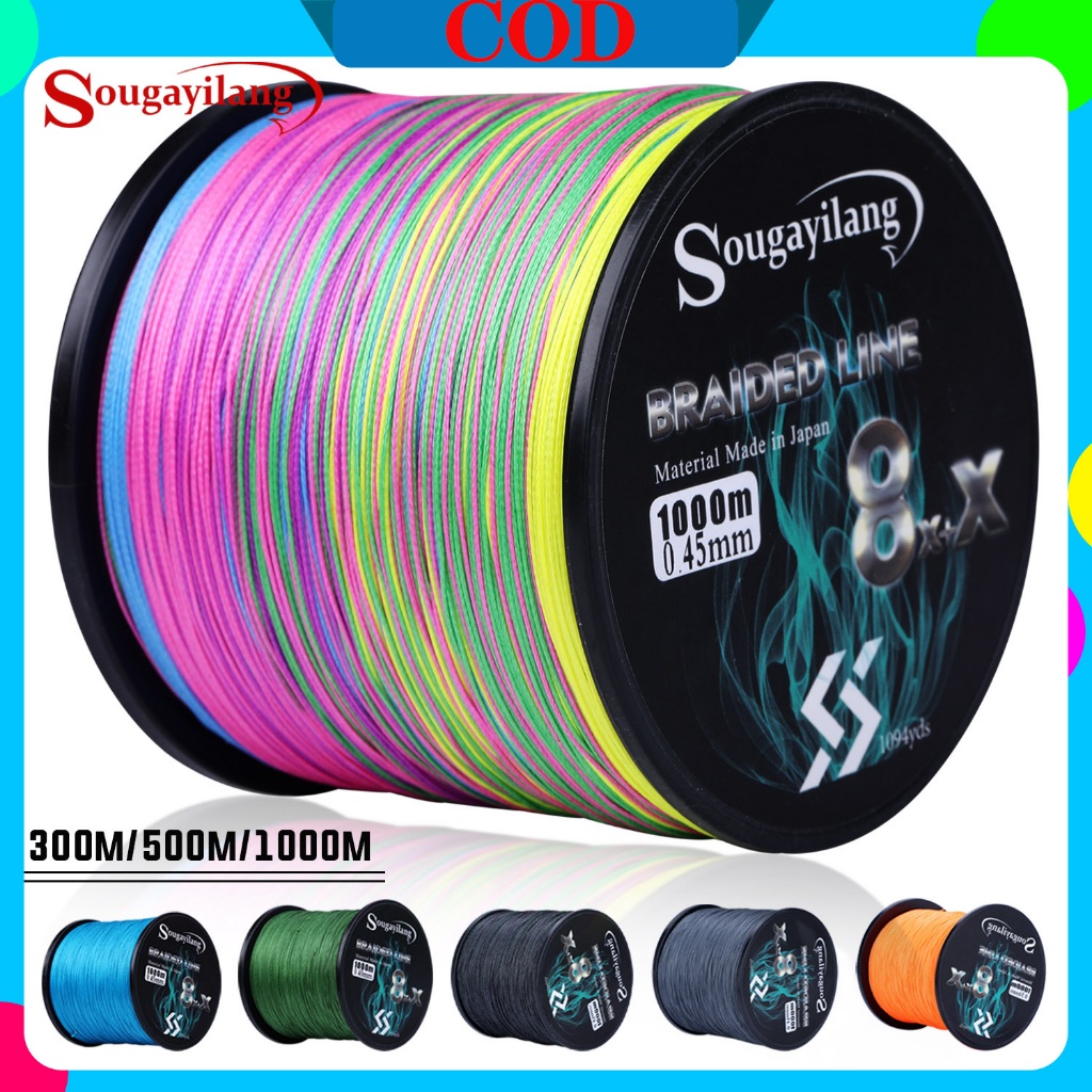 Sougayilang PE 8 + x Fios Linha De Pesca 300/500/1000M 7.6-45.8KG De Estrada Forte Para Carpa