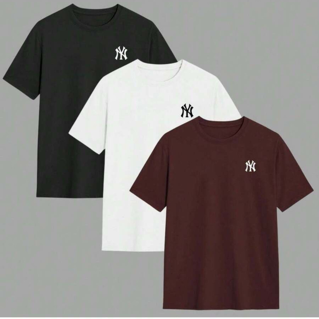 Kit 3 Camisetas Masculina Blusa 100% Algodão Camisa Gola Redonda Confortável Varias Cores Envio Imediato