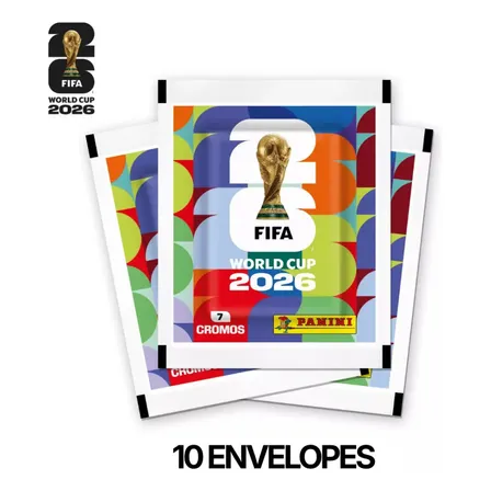 Kit 10 Envelopes Figurinhas Copa Do Mundo 2026 Panini