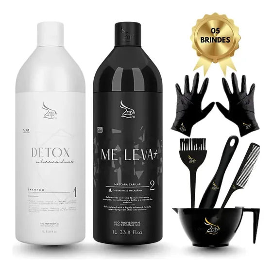 Kit Progressiva Zap Me Leva 2x1000ml + 5