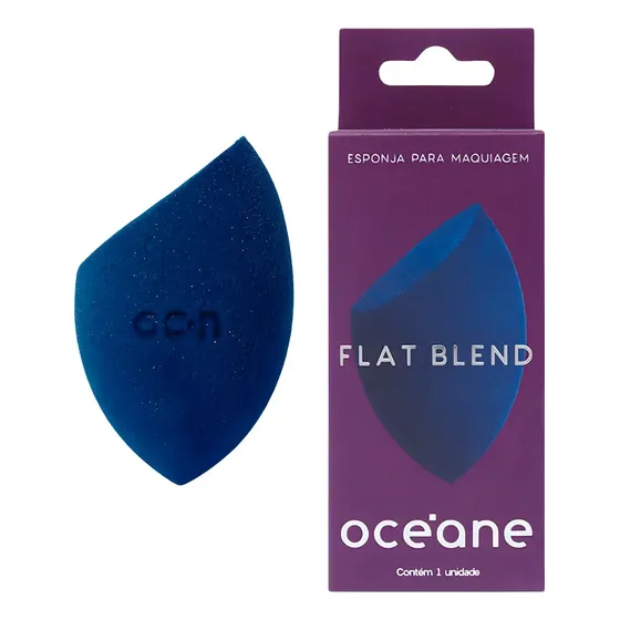 Esponja De Maquiagem - Flat Blend Azul Océane Tamanho da esponja Median