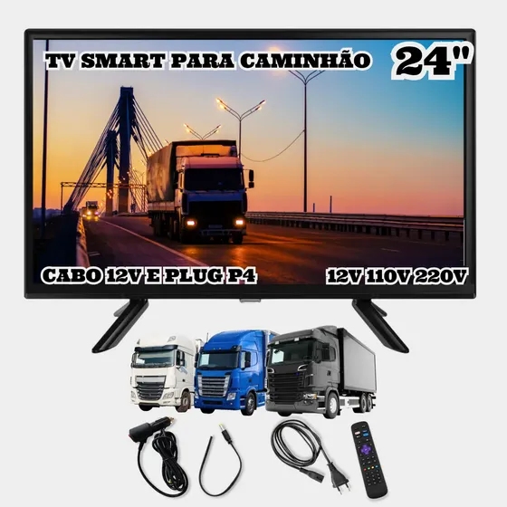 Tv Smart 24 Philco Caminhão Carreta Carro Trailer 12v Nativa