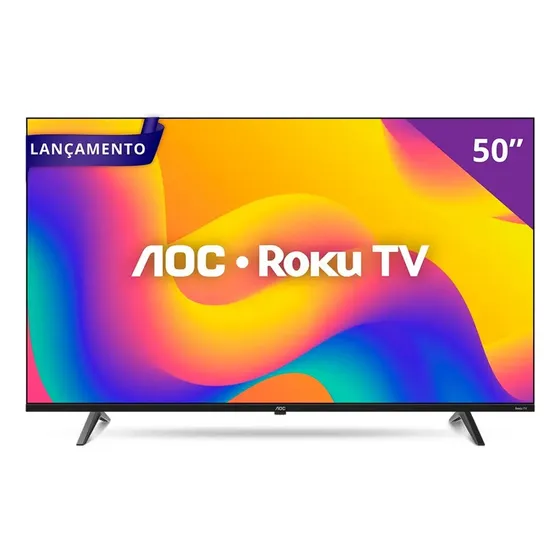 Smart Tv Aoc 50'' Dled Roku 4k Wi-fi Hdr 50u7045/78g Alexa