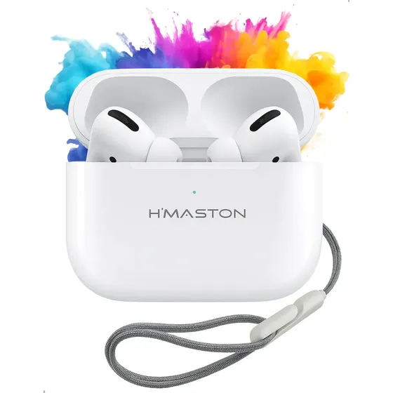 Fone De Ouvido IPHONE ANDROID Sem Fio H'maston Tws Rs21 Branco In-ear