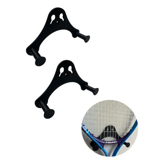 Kit 2 Suporte De Parede Para Raquete De Tênis E Beach Tênis