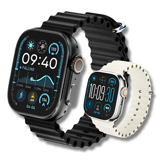 Smartwatch Microwear Ultra 4 Pro Series 10, com GPS, NFC e Tela de 2.2"