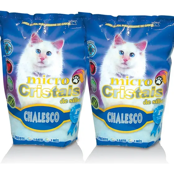 2 Areias Micro Silica Fina Chalesco 1,8kg Cada *promoção