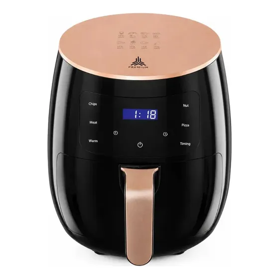Air fryer Premium Machine Cozinha Saudável Airfryer Touch Timer de 3.5L preto