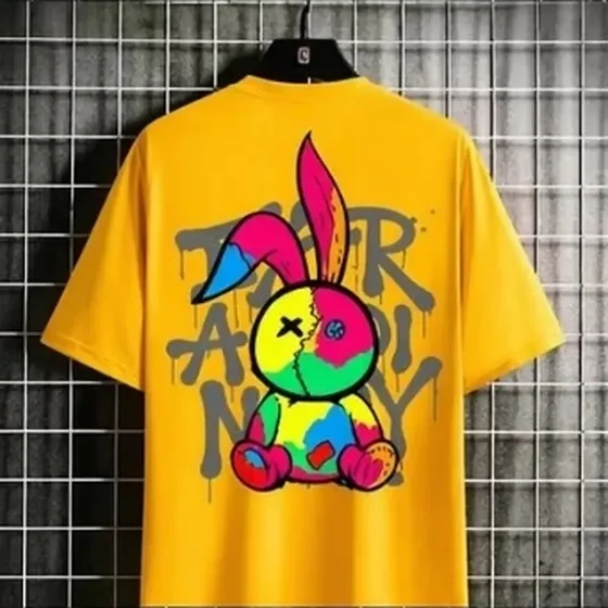 Camiseta Unissex Queima De Estoque Estampa E Cor Aleatória