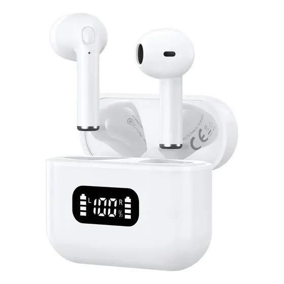 Fone de ouvido sem fio Tranya F1 - Bluetooth 5.3 - Display LED e bateria de longa duração