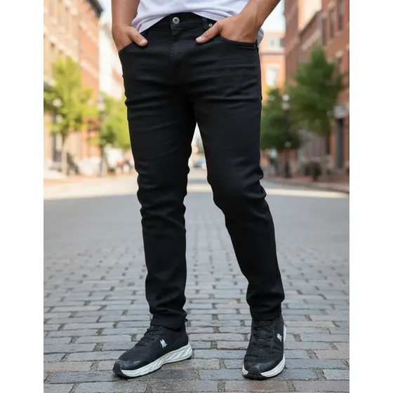 Calça Masculina Lycra Jeans Ou Sarja Slim A Pronta Entrega