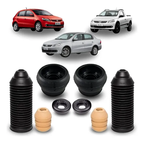 Kit Coxim Batente Amt Dianteiro Gol Voyage Saveiro G5 G6 G7