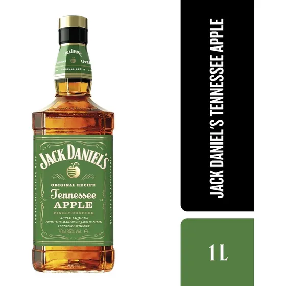Whisky Jack Daniel's Tennesee Maça Apple 1L com Cartucho Caixa