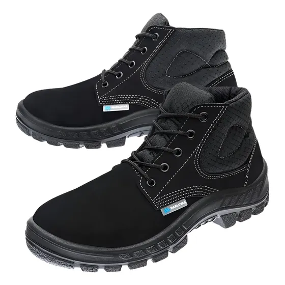 Bota Segurança Epi Marluvas Botina Nobuck Bico Pvc 50b26 Cb