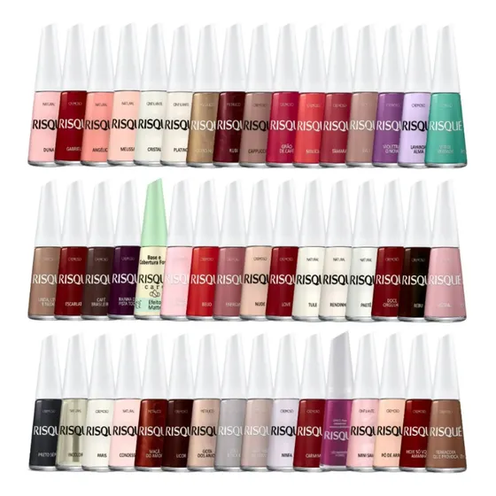 Kit 30 Esmaltes Risque Clássicos Mais Vendidos