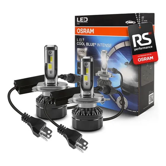 Kit Par Lâmpadas Led Osram H4 P43t 6000k Farol Neblina
