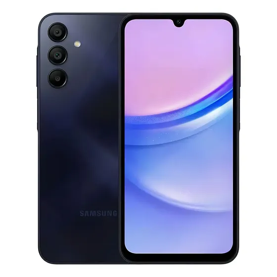 Smartphone Samsung Galaxy A15 4g 128gb 4gb Ram - Azul Escuro Cor Preto