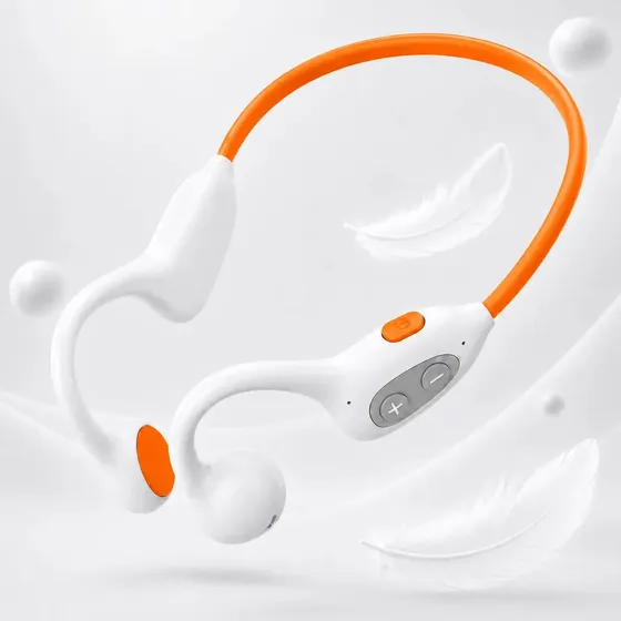 Fone de Condução Óssea Bluetooth para Esporte, com Microfone e Controle de Volume