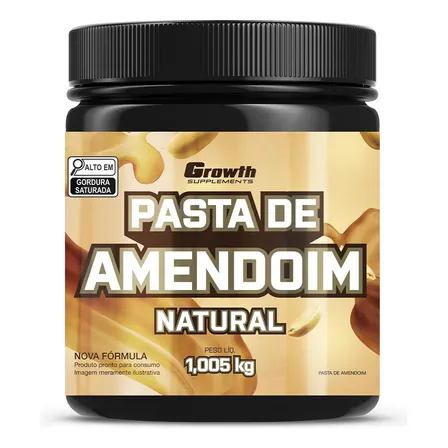 Pasta De Amendoim Integral Torrado 1kg Growth Supplements Natural