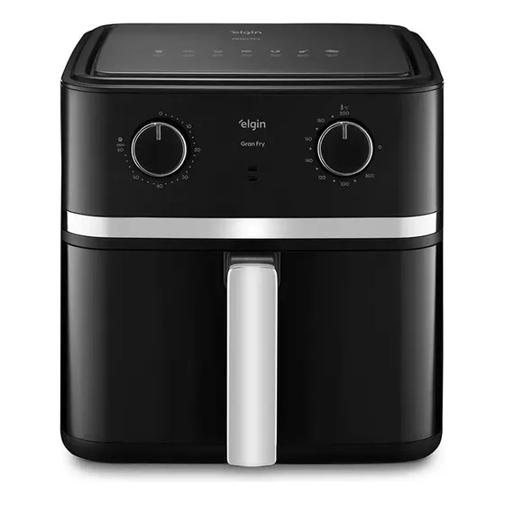 Fritadeira Elétrica Air Fryer Gran Fry Elgin - 8 Litros Preto