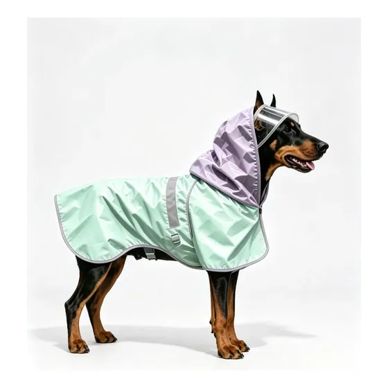 Two-tone Reflective Waterproof Dog Raincoat Xl