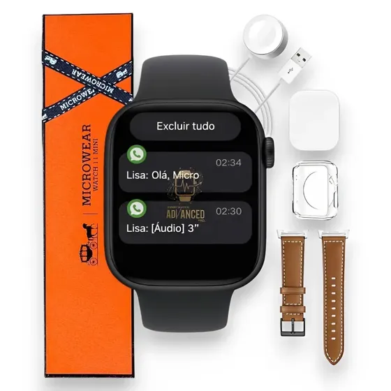 Relógio Smartwatch Microwear W11 Mini Responde Whatsapp Chatgpt 42mm Lançamento 2026