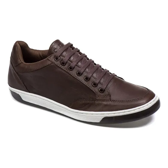 Tenis Masculino Em Couro Sapatenis Social Casual Confortavel
