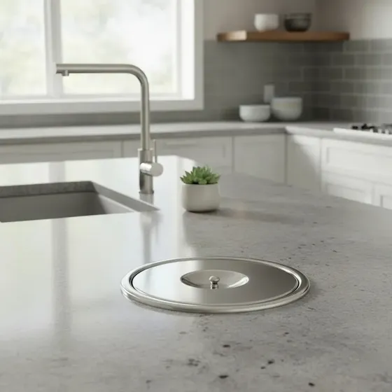 Cesto De Lixo Embutir Cozinha Granito 5 Litros Liquidacao