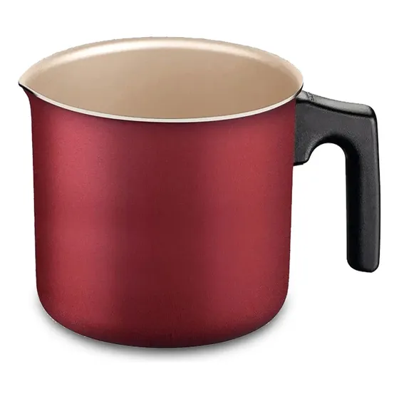 Fervedor Tramontina Turim 12cm 1,1L em Alumínio com Revestimento Antiaderente Vermelho
