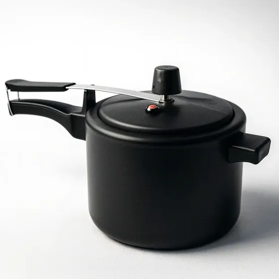 Panela Pressão Alumínio Antiaderente 7 Litros 5 Camada Teflo Cor Preto