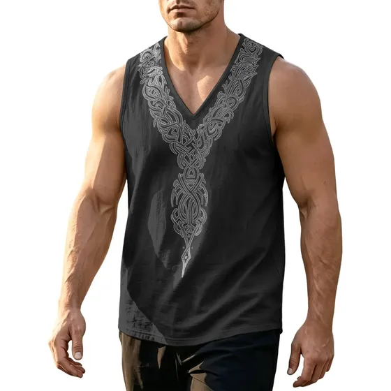 Camisetas Regatas Masculinas Estampadas Na Moda, Sem Mangas,