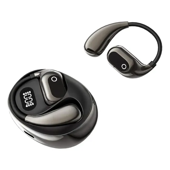 Fone de Ouvido Jiditech XG99 TWS Bluetooth 5.4, Open-ear, com Cancelamento de Ruído e IPX7