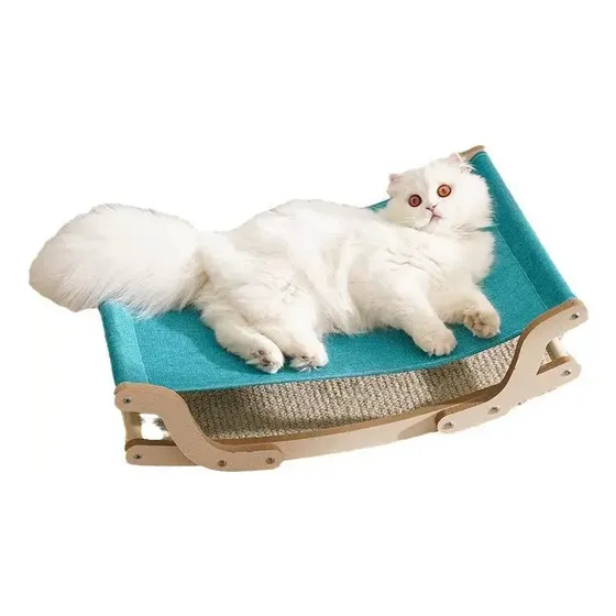 Cama Ergonômica De Madeira Cat Dog Rocker Hammock