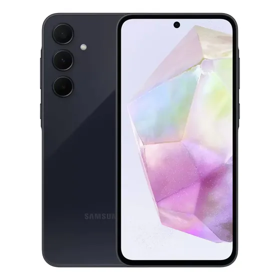 Smartphone Samsung Galaxy A35 5G 128GB 6GB RAM Câmeras Traseiras 50.0 MP + 8.0 MP + 5.0 MP Selfie 13.0 MP Azul EscuroEscuro