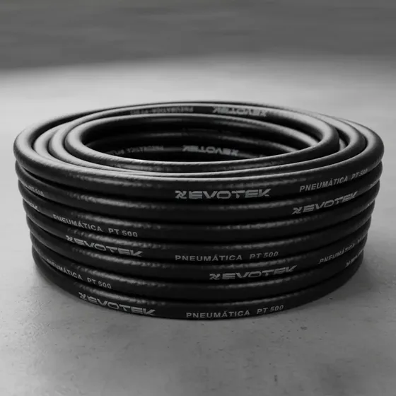 Rolo De Mangueira Pt 500 Ar Comprimido 5/16 Alta Pressão Preto