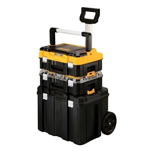Maleta de Ferramentas com Rodas DEWALT DWST60404 3 Módulos Capacidade 50kg Cor Preto