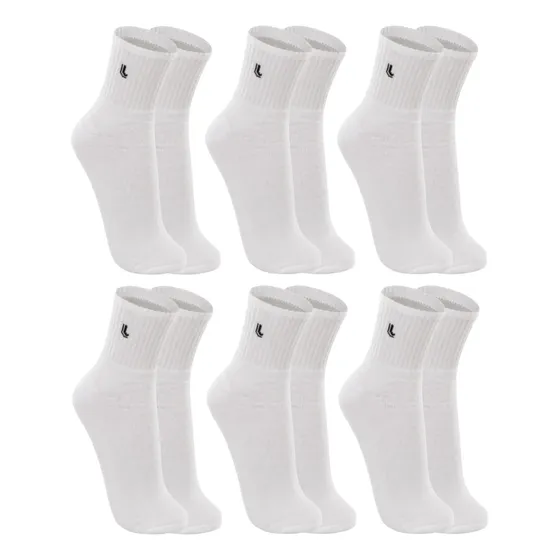 6 Pares Meias Lupo Sport Cano Médio Alto Academia Original