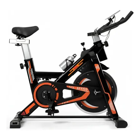 Bicicleta Ergométrica Spinning Mkfit 13kg Profissional Laranja