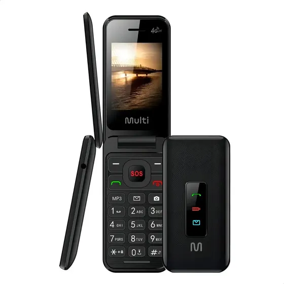 Celular Flip Vita 4g Multilaser Básico Simples Ideal Para Idosos